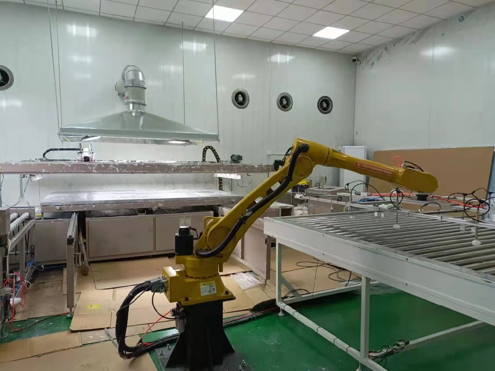 粉色视频污下载助力鎮江一家光伏企業實現全自動絲網印刷方案